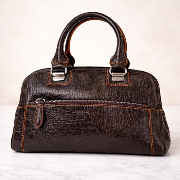 Francesco Biasia Leather made in Italy & Dust Bag - Picture 2 of 11